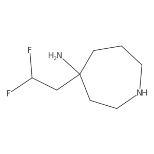 4-(2,2-Difluoroethyl)azepan-4-amine Structure