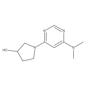 1-[6-(Dimethylamino)pyrimidin-4-yl]pyrrolidin-3-ol结构式