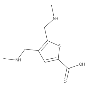 4,5-Bis[(methylamino)methyl]thiophene-2-carboxylic acid结构式