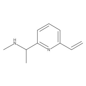 2-Pyridinemethanamine, 6-ethenyl-N,I+/--dimethyl-, (I+/-S)- Structure