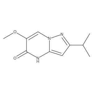6-Methoxy-2-(propan-2-yl)pyrazolo[1,5-a]pyrimidin-5-ol结构式