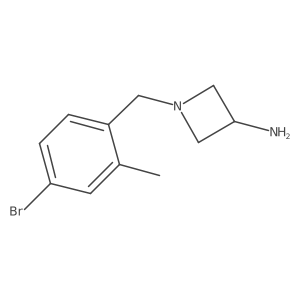 1-[(4-Bromo-2-methylphenyl)methyl]azetidin-3-amine结构式