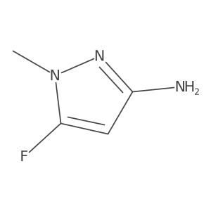 5-Fluoro-1-methyl-1H-pyrazol-3-amine结构式