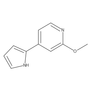2-Methoxy-4-(1H-pyrrol-2-yl)pyridine结构式