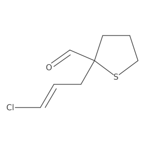 2-(3-Chloroprop-2-en-1-yl)thiolane-2-carbaldehyde Structure