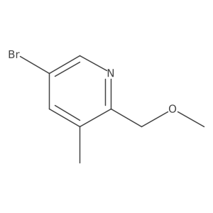 5-Bromo-2-(methoxymethyl)-3-methylpyridine结构式