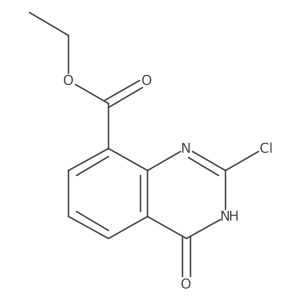 Ethyl 2-chloro-4-oxo-3,4-dihydroquinazoline-8-carboxylate结构式