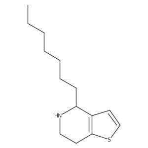 4-heptyl-4H,5H,6H,7H-thieno[3,2-c]pyridine结构式