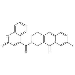 8-fluoro-2-(2-hydroxyquinoline-4-carbonyl)-3,4-dihydro-1H-dipyrido[1,2-a:4',3'-d]pyrimidin-11(2H)-one Structure