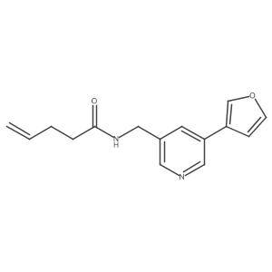 N-((5-(furan-3-yl)pyridin-3-yl)methyl)pent-4-enamide结构式