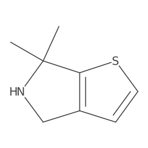 6,6-Dimethyl-5,6-dihydro-4H-thieno[2,3-c]pyrrole Structure