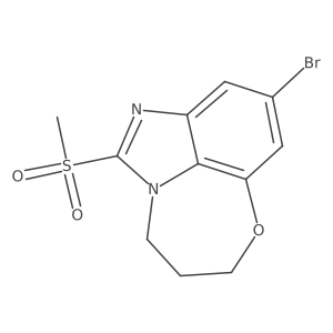 6-Bromo-2-methanesulfonyl-9-oxa-1,3-diazatricyclo[6.4.1.0,13]trideca-2,4(13),5,7-tetraene Structure