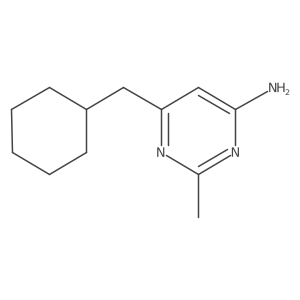 6-(Cyclohexylmethyl)-2-methylpyrimidin-4-amine Structure