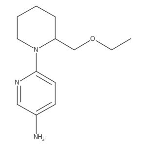 6-(2-(Ethoxymethyl)piperidin-1-yl)pyridin-3-amine结构式