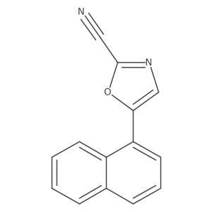 5-(Naphthalen-1-yl)oxazole-2-carbonitrile结构式