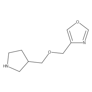 4-{[(Pyrrolidin-3-yl)methoxy]methyl}-1,3-oxazole Structure