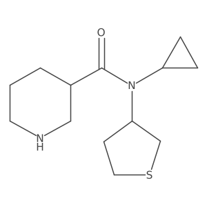 N-cyclopropyl-N-(tetrahydrothiophen-3-yl)piperidine-3-carboxamide Structure