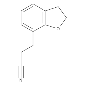 3-(2,3-Dihydro-1-benzofuran-7-yl)propanenitrile Structure