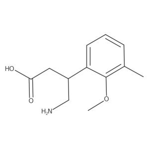 4-Amino-3-(2-methoxy-3-methylphenyl)butanoic acid Structure