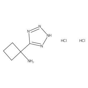 1-(1H-Tetrazol-5-yl)cyclobutan-1-amine dihydrochloride Structure