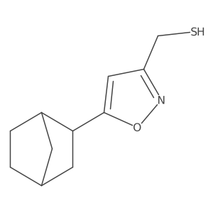 (5-{Bicyclo[2.2.1]heptan-2-yl}-1,2-oxazol-3-yl)methanethiol结构式