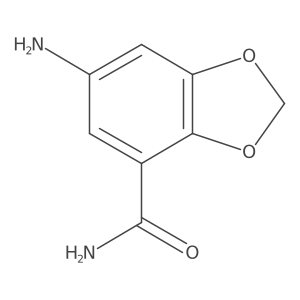 6-Amino-1,3-dioxaindane-4-carboxamide结构式