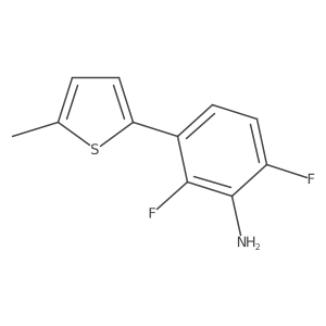 2,6-Difluoro-3-(5-methylthiophen-2-yl)aniline结构式