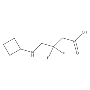4-(Cyclobutylamino)-3,3-difluorobutanoic acid Structure