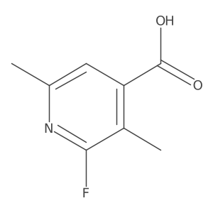 2-Fluoro-3,6-dimethylpyridine-4-carboxylic acid Structure