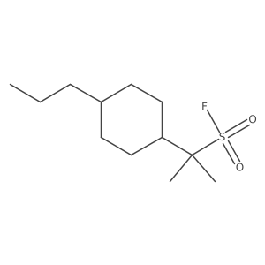 2-(4-Propylcyclohexyl)propane-2-sulfonyl fluoride结构式