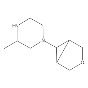 3-Methyl-1-{3-oxabicyclo[3.1.0]hexan-6-yl}piperazine Structure