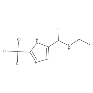 ethyl({1-[2-(trichloromethyl)-1H-imidazol-4-yl]ethyl})amine结构式