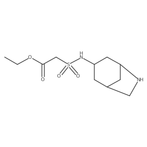 Ethyl 2-({6-azabicyclo[3.2.1]octan-3-yl}sulfamoyl)acetate结构式