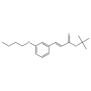 tert-butyl (2E)-3-[3-(2-methoxyethoxy)phenyl]prop-2-enoate Structure