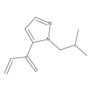 1-[1-(2-methylpropyl)-1H-pyrazol-5-yl]prop-2-en-1-one Structure