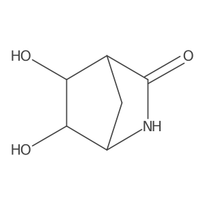 cis-(1R,4S,5S,6R)-5,6-Dihydroxy-2-azabicyclo[2.2.1]heptan-3-one结构式