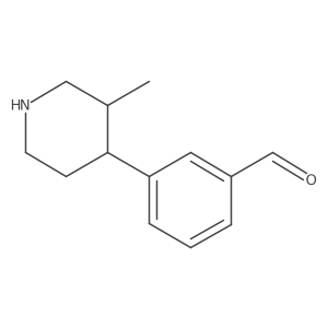 3-(3-Methylpiperidin-4-yl)benzaldehyde结构式