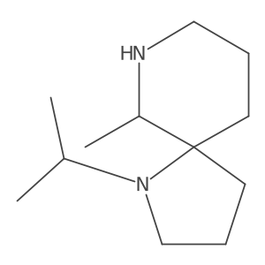 6-Methyl-1-(propan-2-yl)-1,7-diazaspiro[4.5]decane结构式