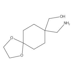 [8-(Aminomethyl)-1,4-dioxaspiro[4.5]decan-8-yl]methanol Structure