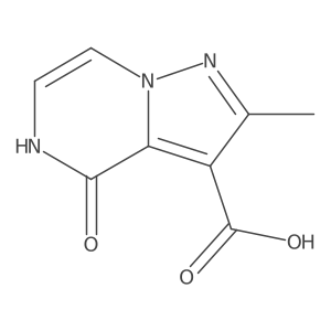 2-Methyl-4-oxo-4,5-dihydropyrazolo[1,5-a]pyrazine-3-carboxylic acid Structure