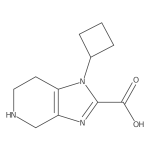 1-cyclobutyl-1H,4H,5H,6H,7H-imidazo[4,5-c]pyridine-2-carboxylic acid结构式