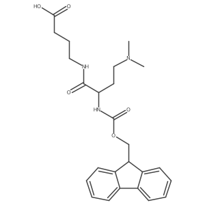 4-[4-(dimethylamino)-2-({[(9H-fluoren-9-yl)methoxy]carbonyl}amino)butanamido]butanoic acid Structure