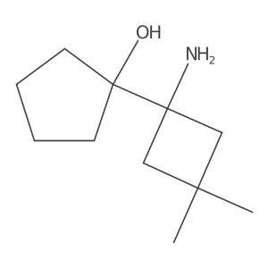 1-(1-Amino-3,3-dimethylcyclobutyl)cyclopentan-1-ol Structure