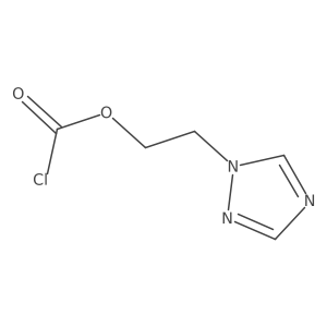 2-(1H-1,2,4-triazol-1-yl)ethyl chloroformate结构式