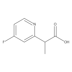 2-(4-Fluoropyridin-2-yl)propanoic acid Structure