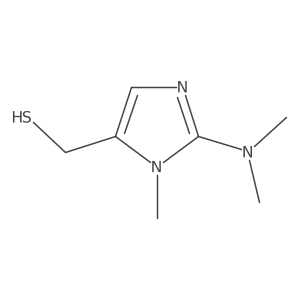 [2-(dimethylamino)-1-methyl-1H-imidazol-5-yl]methanethiol结构式