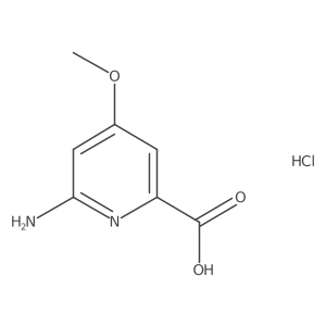 6-Amino-4-methoxypyridine-2-carboxylic acid hydrochloride结构式