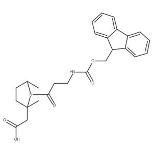 2-{7-[3-({[(9H-fluoren-9-yl)methoxy]carbonyl}amino)propanoyl]-7-azabicyclo[2.2.1]heptan-1-yl}acetic acid Structure