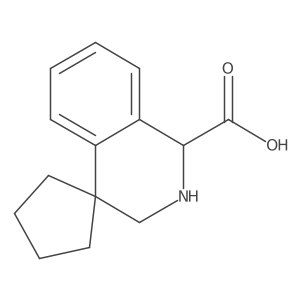 Spiro-1',4-cyclopentanyl-1,2,3,4-Tetrahydro-isoquinoline-1-carboxylic acid Structure