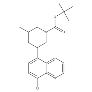 tert-Butyl 3-(8-Chloro-5-quinolyl)-5-methylpiperidine-1-carboxylate Structure